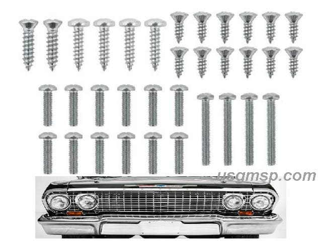 Screw Kit: 63 Chev Impala Bel Air - Exterior